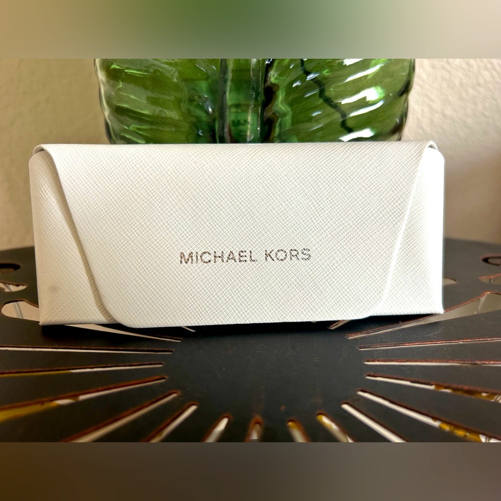 Michael Kors White Eyeglass Case